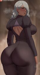 1girls ass breasts clothed dat_ass dress female huge_ass huge_breasts jujutsu_kaisen light-skinned_female light_skin long_hair mei_mei_(jujutsu_kaisen) oroborusart red_eyes savagexthicc white_hair rating:Questionable score:321 user:Aeolus_HX