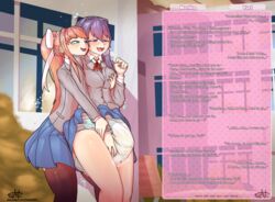 2girls abdl diaper doki_doki_literature_club english_text groping groping_breasts groping_from_behind highres manipulation messy_diaper monika_(doki_doki_literature_club) scat soiling swootydoo wet_diaper yuri_(doki_doki_literature_club) rating:Explicit score:106 user:LITwick