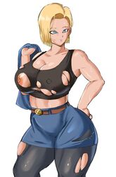 1girls android_18 blonde blonde_female blonde_hair blonde_hair_female blue_eyes blue_eyes_female cameltoe cleavage curvy dragon_ball erect_nipples female gigantic_breasts huge_areolae huge_ass panarandom puffy_nipples short_hair short_hair_female sketch thick_lips voluptuous wide_hips yellow_hair rating:Explicit score:73 user:BoobsButts