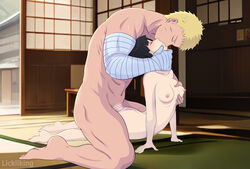 1boy 1girls accurate_art_style age_difference age_regression aged_down arched_back ass bandaged_arm bandages big_breasts black_hair blonde_hair boruto:_naruto_next_generations breast_grab breasts canon_couple closed_eyes couple female fucked_from_behind fucked_silly groping groping_breasts head_back head_thrown_back head_tuft hyuuga_hinata kissing lickliking lying lying_on_stomach male muscular muscular_male naruto naruto_(classic) naruto_(series) naruto_shippuden nude older_man_and_younger_girl on_stomach petite prone prone_bone sex short_hair size_difference small_but_busty smaller_female straight time_paradox uzumaki_naruto vaginal_penetration vaginal_sex young rating:Explicit score:288 user:Zaelren