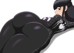 1girls absurd_res absurd_resolution absurdres ass_focus big_ass big_butt black_eyes black_hair blush blushing_at_viewer capcom cel_shading female form_fitting fully_clothed gyakuten_saiban hi_res high_resolution highres huge_ass huge_butt large_ass large_butt laying_down laying_on_side long_hair marvel marvel_comics maya_fey mechspazer presenting_hindquarters shadow simple_background skin_tight skin_tight_outfit skin_tight_suit skintight_clothing solo solo_female spider-man_(cosplay) spider-man_suit white_background rating:Questionable score:91 user:KaiArtz76