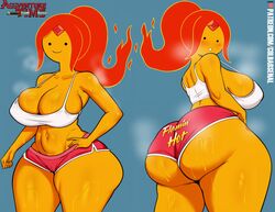 1girls adventure_time ass big_ass big_breasts big_butt bodily_fluids bubble_butt cleavage coldarsenal dat_ass fat_ass female female_only fire flame_princess flaming_hair large_breasts looking_at_own_butt looking_at_viewer looking_down mob_face navel orange_body orange_skin ponytail red_hair short_shorts shorts solo solo_female solo_focus steam steaming_body sweat sweatdrop sweating sweaty_butt thick_ass thick_thighs thighs wide_hips rating:Questionable score:294 user:HughthyDerg