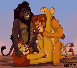  anthro anthrofied beijinbeef disney gay kovu lion male male_only sex simba tagme the_lion_king  rating:explicit score: user:bot