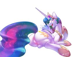  0r0ch1 friendship_is_magic my_little_pony princess_celestia_(mlp) straight_hair tagme  rating:explicit score: user:bot