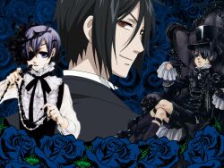  ciel kuroshitsuji michaelis phantomhive sebastian  rating:safe score: user:bot