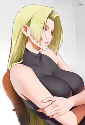 1female 1girls absurdres araneesama big_breasts blonde_hair breasts female female_focus female_only jujutsu_kaisen light_skinned_female long_hair only_female thick_lips yuki_tsukumo rating:Questionable score:275 user:N33dForBr33d