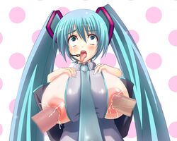 aqua_eyes aqua_hair breasts crying cum cum_in_nipple cum_on_breasts detached_sleeves female fucked_silly hairclip hatsune_miku headset insertion large_breasts long_nipples microphone multiple_insertions nanakorobi_yaoki necktie nipple_fucking nipple_penetration nipples open_mouth penis rape straight tear tied_hair twintails very_long_hair vocaloid rating:Explicit score:50 user:bot