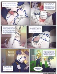 anthro big_penis bulge canine comic dalmatian erection fur furry green_eyes husky kyle leaking male_only masturbation nude penis redrusker sea_salt teenager toast young rating:Explicit score:29 user:bot