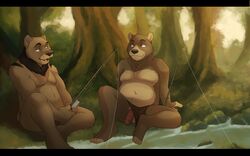 bear fishing jailbird male male_only penis water rating:Explicit score:2 user:bot