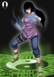  big_breasts black_hair fight hyuuga_hinata jingjang long_hair moonrusty naruto tight_clothes  rating:safe score: user:bot