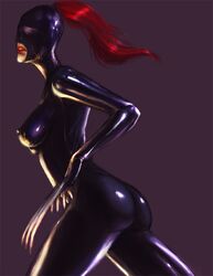 bodysuit dark_dominatrix dark_mistress dominatrix dungeon_keeper kaihlan latex rubber shiny_suit skin_tight rating:Questionable score:31 user:bot