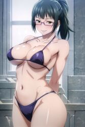 ai_generated anime_girl arisato_yu big_ass big_breasts jujutsu_kaisen panties zenin_maki rating:Questionable score:151 user:SankeD