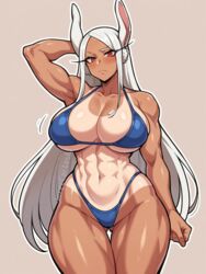 abs ai_generated arm_behind_head arm_up big_breasts bikini blue_bikini blush blushed boku_no_hero_academia breasts eyelashes female female_focus female_only jorgecarlosai large_breasts long_hair mirko miruko muscular muscular_female my_hero_academia my_hero_academia:_heroes:_rising my_hero_academia:_two_heroes my_hero_academia_the_movie:_world_heroes’_mission rabbit_ears rabbit_girl simple_background solo sweatdrop swimsuit_tan tall tanline tanlines thick thick_thighs thighs very_long_hair white_hair wide_hips rating:Explicit score:130 user:Jorgecarlos