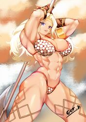 1girls abs amazon_(dragon's_crown) axe big_breasts blonde_hair blue_eyes bottomwear breasts cleavage dragon's_crown female female_only gojich1 hair holding_weapon huge_breasts lips long_hair muscles muscular muscular_female solo solo_female thick_thighs thighs thunder_thighs topwear weapon rating:Explicit score:71 user:daft_human