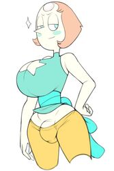 1girls alternate_version_available blush bulge cleavage dickgirl futa futanari gem_(species) grey_impact hourglass_figure hyper hyper_breasts intersex pearl_(steven_universe) solo_futa steven_universe straight voluptuous rating:Explicit score:178 user:taxiboy