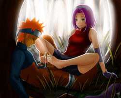 1boy 1girls blonde_hair cum cum_on_body cum_on_feet cum_on_lower_body cum_on_penis feet female finalcake footjob green_eyes human kunoichi male naruto ninja outdoors penis pink_hair sakura_haruno short_hair soles straight toes uncensored uzumaki_naruto rating:Explicit score:55 user:feetskeet