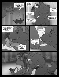 anal balls canine comic erection fox furry gay juano loincloth male no_humans oral penis rimming size_difference wolf ziude rating:Explicit score:12 user:bot