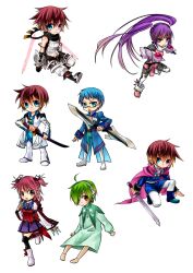  .hack// .hack//g.u. .hack//g.u._last_recode 2girls 4boys argent-ag asbel_lhant barefoot black_legwear blue_eyes blue_hair blue_skirt bodysuit boots brothers brown_eyes cape cheria_barnes chibi commentary_request cosplay dagger full_body gauntlets glasses green_hair group_picture hair_over_one_eye hairband haseo_(.hack//) haseo_(.hack//)_(cosplay) heterochromia holding holding_dagger holding_knife holding_weapon hubert_ozwell in-franchise_crossover kneeling knife lambda_(tales) leon_magnus leon_magnus_(cosplay) long_hair miniskirt multiple_boys multiple_girls official_cosplay pants pink_cape pink_hair pleated_skirt purple_eyes purple_hair purple_skirt red_hair running short_hair short_twintails siblings skirt sophie_(tales) standing standing_on_one_leg sword tales_of_(series) tales_of_destiny tales_of_graces thighhighs twintails weapon 