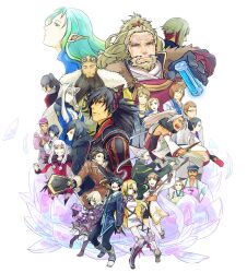  6+boys 6+girls agria_(tales) alvin_(tales) bad_id bad_pixiv_id balan boots brown_hair cline_sharil derrick_mathis driselle_sharil elize_lutus ellen_mathis everyone gaius_(tales) gilland_(tales) group_picture highres isla_(tales_of_xillia) ivar_(tales) jiao_(tales) jude_mathis karla_outway knee_boots leia_rolando milla_maxwell multiple_boys multiple_girls muzet_(tales) nachtigal parted_bangs photoshop_(medium) presa_(tales) rowen_j._ilbert sake_(kadai) sonia_rolando tabard tales_of_(series) tales_of_xillia teepo_(tales) warrick_rolando wingul_(tales) yurgen 