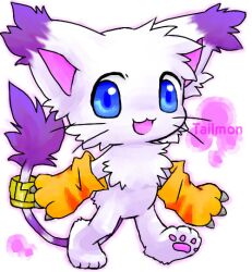  animal digimon feet feline furry gatomon no_humans pawpads paws soles tailmon 