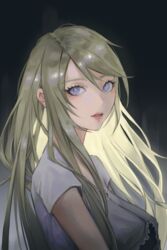  bad_id bad_pixiv_id blonde_hair blue_eyes female final_fantasy final_fantasy_xv from_side gradient_background gweni hair_between_eyes long_hair solo stella_nox_fleuret upper_body 