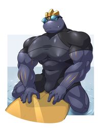  abs eyewear generation_1_pokemon goggles hi_res humanoid machoke maldu male muscular muscular_humanoid muscular_male nintendo pecs pokemon pokemon_(species) surfboard 