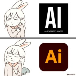  1:1 adobe adobe_illustrator_(artwork) adobe_illustrator_(copyright) anthro clothing digital_media_(artwork) drakeposting female hi_res lagomorph leporid mammal manatails manatee manateebun_(manatails) marine meme pajamas rabbit simple_background sirenian smile solo white_background 