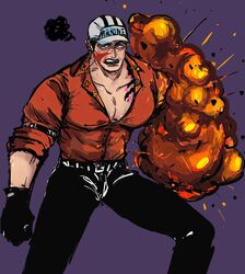  admiral_(one_piece) akainu akuma_no_mi angry big_pecs chest_tattoo devil_fruit fully_clothed huge_pectorals human human-like human_artist humanoid lava lava_creature lava_humanoid lava_skin leather leather_belt leather_clothing leather_gloves leather_pants male male_only marine_(one_piece) one_piece pecs tattoo 