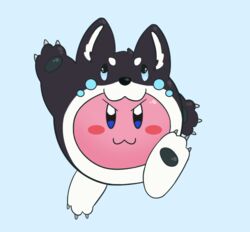  ambiguous_gender animal_kirby canid canine canis clothing costume domestic_dog fox kirby kirby_(series) mammal nintendo parooty pink_body skib solo 