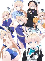  alternate_costume animal_ears aqua_bow aqua_bowtie armpit_crease ass black_dress black_gloves blonde_hair blue_archive blue_eyes blue_hair blue_halo blue_leotard bow bowtie braid braided_bun breasts bright_pupils character_doll china_dress chinese_clothes cleavage closed_mouth commentary cosplay criss-cross_halter detached_collar double_bun dragon_print dress expressionless fake_animal_ears fake_tail female fingerless_gloves gloves gothic_lolita gyaru hair_bun half_up_braid halo halterneck hashtag-only_commentary heart highres kisaki_(blue_archive) kisaki_(blue_archive)_(cosplay) kogal leotard lolita_fashion long_hair long_sleeves looking_at_viewer maid maid_headdress medium_breasts millennium_cheerleader_outfit_(blue_archive) multicolored_hair multiple_views navel nurse official_alternate_costume open_mouth playboy_bunny pleated_skirt qusouzu_mogari rabbit_ears rabbit_tail rio_(blue_archive) side_slit simple_background skirt stomach streaked_hair tail toki_(blue_archive) toki_(bunny)_(blue_archive) twintails v very_long_hair white_background white_pupils white_skirt wrist_cuffs 