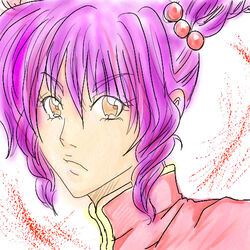  akazukin_chacha head mayachon open_eyes purple_hair 