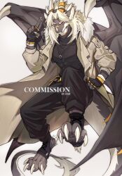  2021 4_toes 5_fingers 5_horns abs amber_eyes anthro artist_name athletic athletic_anthro athletic_male back_wings biped black_body black_bottomwear black_clothing black_fingerless_gloves black_fur black_gloves black_handwear black_membrane black_pants black_sweater black_topwear black_wings bottomwear claws closed_smile clothed clothed_anthro clothed_male clothing coat colored countershade_face countershade_fur countershade_neck countershade_tail countershading digital_drawing_(artwork) digital_media_(artwork) digitigrade digitigrade_footwear dragon english_text eyebrows eyewear facial_horn facial_markings feet figner_claws fingerless_gloves fingers fish7163 flesh_fang foot_tuft footwear full-length_portrait fully_clothed fully_clothed_anthro fully_clothed_male fur fur_coat furgonomic_footwear furgonomics furred_dragon furred_scalie furrowed_eyebrows gesture gloves goggles grey_background hair hand_gesture hand_on_hip hand_on_own_hip handwear head_horn head_markings hexagram hi_res horn horn_jewelry horn_ring jewelry judaism looking_at_viewer male markings membrane_(anatomy) membranous_wings mouth_closed multi_horn multicolored_body multicolored_fur mythological_creature mythological_scalie mythology necklace noel_(noelb_d) nose_horn open_clothing open_coat open_topwear pants pecs portrait pose pupils religion religious_symbol ring_(jewelry) scalie simple_background slit_pupils smile smiling_at_viewer snout solo star_of_david striped_face striped_markings striped_tail stripes sweater symbol tail tail_markings tail_tuft tan_clothing tan_coat tan_topwear teeth text tight_clothing tight_sweater tight_topwear toe_claws toeless_footwear toes topwear tuft turtleneck two-finger_salute two_tone_body two_tone_fur white_body white_claws white_countershading white_eyebrows white_fur white_hair white_inner_ear white_sclera wing_claws winged_dragon wings yellow_clothing yellow_fingerless_gloves yellow_gloves yellow_handwear yellow_stripes 