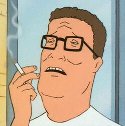  brown_hair cigarette clothing dangit_bobby eyewear fingers glasses hair hand hank_hill nose shirt short_hair smoking teeth white_shirt 