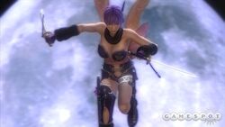  ayane ayane_(doa) big_breasts breasts dead_or_alive large_breasts ninja ninja_gaiden ninja_gaiden_sigma_2 purple_hair screencap screenshot tecmo 