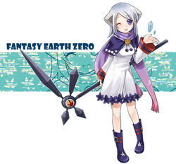  animal_ears bad_id bad_pixiv_id fantasy_earth fantasy_earth_zero female leaf maple_leaf one_eye_closed photoshop_(medium) ruru_(lamourouge) scarf short_hair solo sorcerer_(eudyptes_outfit)_(fantasy_earth_zero) sorcerer_(fantasy_earth_zero) staff tongue 