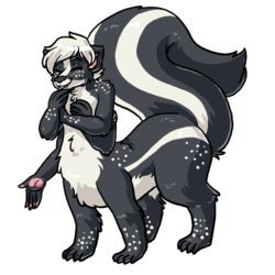  1:1 2019 4_arms alpha_channel juniper_skunktaur laugh male mammal mammal_taur mephitid mephitid_taur merlin-the-bruce multi_arm multi_limb nude simple_background skunk skunk_taur solo taur 