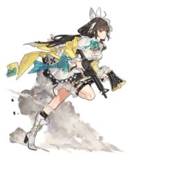  boots brown_hair colored_shoe_soles colt_9mm_smg damaged dress female full_body girls&#039;_frontline gun hat heterochromia holding holding_gun holding_weapon megaphone official_alternate_costume official_art ro635_(girls&#039;_frontline) ro635_(guardian_in_the_rye)_(girls&#039;_frontline) running solo starshadowmagician submachine_gun top_hat transparent_background weapon 