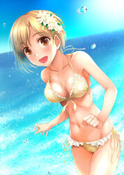  aiba_yumi bikini cleavage naharyou swimsuits the_idolm@ster the_idolm@ster_cinderella_girls 