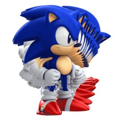  &gt;:) 1boy 3d animated animated artist_request black_eyes blinking clenched_hands commentary_request gloves idle_animation looking_at_viewer looking_away male_focus pose smile sonic_(series) sonic_the_hedgehog sonic_the_hedgehog_(classic) standing standing_on_one_leg tapping_foot transparent_background v-shaped_eyebrows white_gloves 