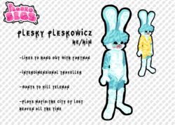  2023 anthro blood blue_body blue_fur bodily_fluids english_text fur humanoid lagomorph leporid mafia_(series) male mammal neutral_expression nosebleed pleskoslez plesky_(pleskoslez) rabbit solo text 