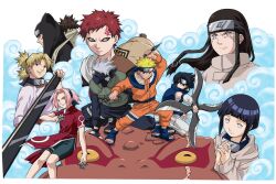  gaara hatake_kakashi hyuuga_hinata hyuuga_neji naruto sakura_haruno temari uchiha_sasuke uzumaki_naruto 