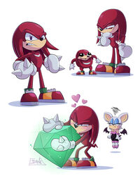  absurd_res annoyed anthro bat being_watched clothing duo echidna eye_contact eyeshadow female footwear fur gloves handwear heart_symbol hi_res knuckles_the_echidna looking_at_another makeup male mammal master_emerald meme monotreme narrowed_eyes red_body rouge_the_bat sega simple_background sonic_the_hedgehog_(series) sorprendante sparkles square_crossover tan_body tan_skin ugandan_knuckles white_body white_fur wings 