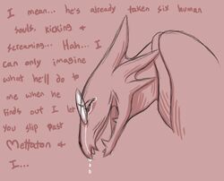  2015 alphys alternate_universe anthro bodily_fluids crying dialogue doctor_alphys_(underfell) english_text eyewear female glasses humunanunga lizard open_mouth reptile scalie solo tears text underfell undertale undertale_(series) 