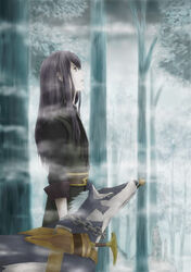  abuo bad_id bad_pixiv_id canine female fog forest kiseru long_hair looking_up nature repede_(tales) smoking_pipe tales_of_(series) tales_of_vesperia tree yuri_lowell 