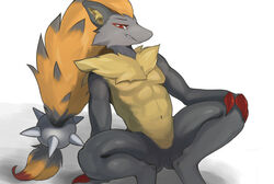  black_body fur generation_5_pokemon grim hi_res humanoid male mewler nintendo pokemon pokemon_(species) solo zoroark 