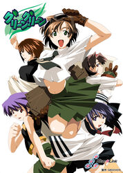  chitose_midori green_green iino_chigusa katakura_shinji kutsuki_futaba kutsuki_wakaba minami_sanae seifuku 