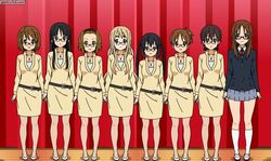  6+girls akiyama_mio avatar_generator cosplay costume_switch hirasawa_ui hirasawa_yui k-on! kisekae kotobuki_tsumugi manabe_nodoka multiple_girls nakano_azusa pantyhose tainaka_ritsu yamanaka_sawako 