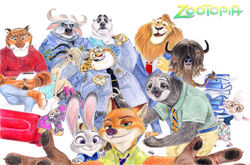  absurd_res antelope anthro bear benjamin_clawhauser bovid bovine canid canine cape_buffalo caprine cheetah chief_bogo clothed clothing countershading dawn_bellwether disney english_text felid feline female fennec_fox finnick_(zootopia) flash_slothmore fox fully_clothed fur gazelle gazelle_(zootopia) group hi_res horn judy_hopps koslov_(zootopia) lagomorph leodore_lionheart leporid lion male mammal miley nick_wilde pantherine pilosan polar_bear police police_uniform rabbit red_fox sheep signature sloth text three-toed_sloth tiger true_fox uniform ursine xenarthran yak yax zootopia 