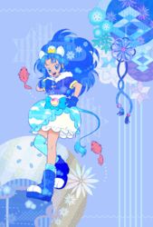  :d animal_ears asymmetrical_legwear blue_eyes blue_gloves blue_hair blue_jacket blue_skirt blue_socks blue_thighhighs cure_gelato female gloves gold_crown hair_intakes hand_on_own_hip highres jacket kirakira_precure_a_la_mode layered_skirt lion_ears lion_girl lion_tail long_hair looking_at_viewer magical_girl miniskirt open_mouth pointed_crown precure short_sleeves skirt smile socks solo strawberrylove2525 tail tategami_aoi thighhighs uneven_legwear very_long_hair white_skirt 