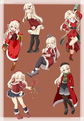  &gt;_&lt; asahi_(kancolle) asahi_(kancolle)_(cosplay) blonde_hair christmas coat coca-cola commentary_request cosplay dd_(ijigendd) dress female full_body gloves hat highres kantai_collection kashima_(kancolle) kashima_(kancolle)_(cosplay) long_hair looking_at_viewer open_mouth ranger_(kancolle) ranger_(kancolle)_(cosplay) red_background red_coat red_dress santa_costume scarf shimakaze_(kancolle) smile suzuya_(kancolle) suzuya_(kancolle)_(cosplay) ushio_(kancolle) ushio_(kancolle)_(cosplay) warspite_(kancolle) warspite_(kancolle)_(cosplay) 